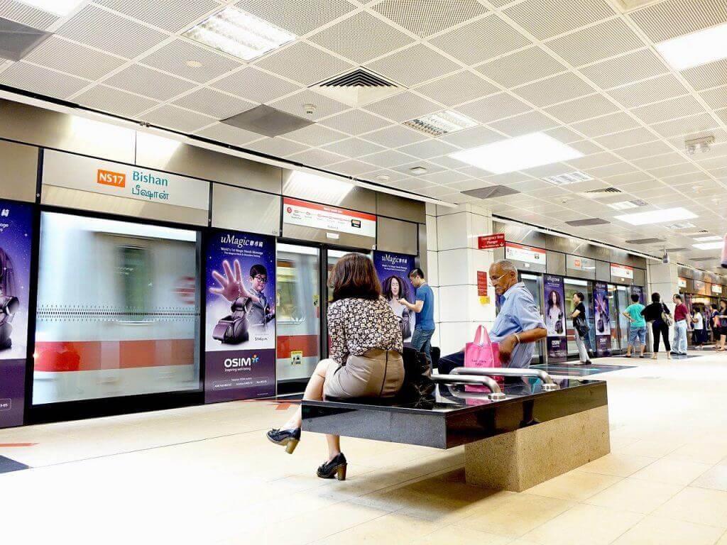 waiting for public transport